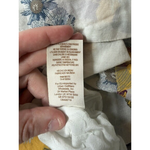 Free People Strawberry Fields Tunic Mini Dress Size xSmall Ivory boho festival - Picture 7 of 16